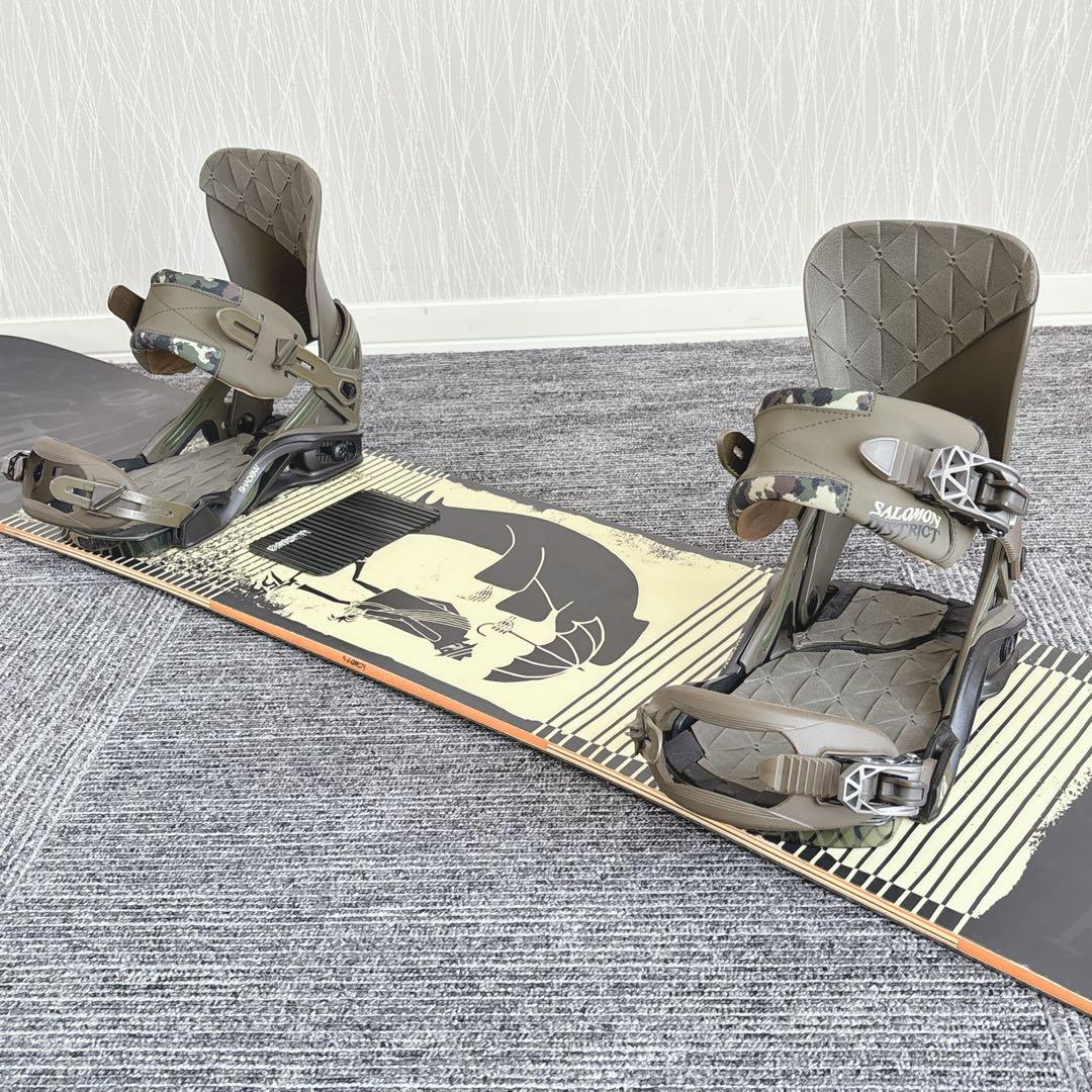 85超豪華❗️サロモン/THE VILLAINメンズスノーボードセット★155cm