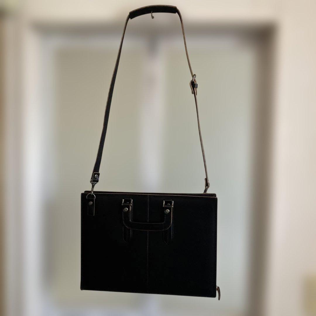 青木鞄COMPLEX GARDENS 2ウェイA4レザーブリーフケース ブラック