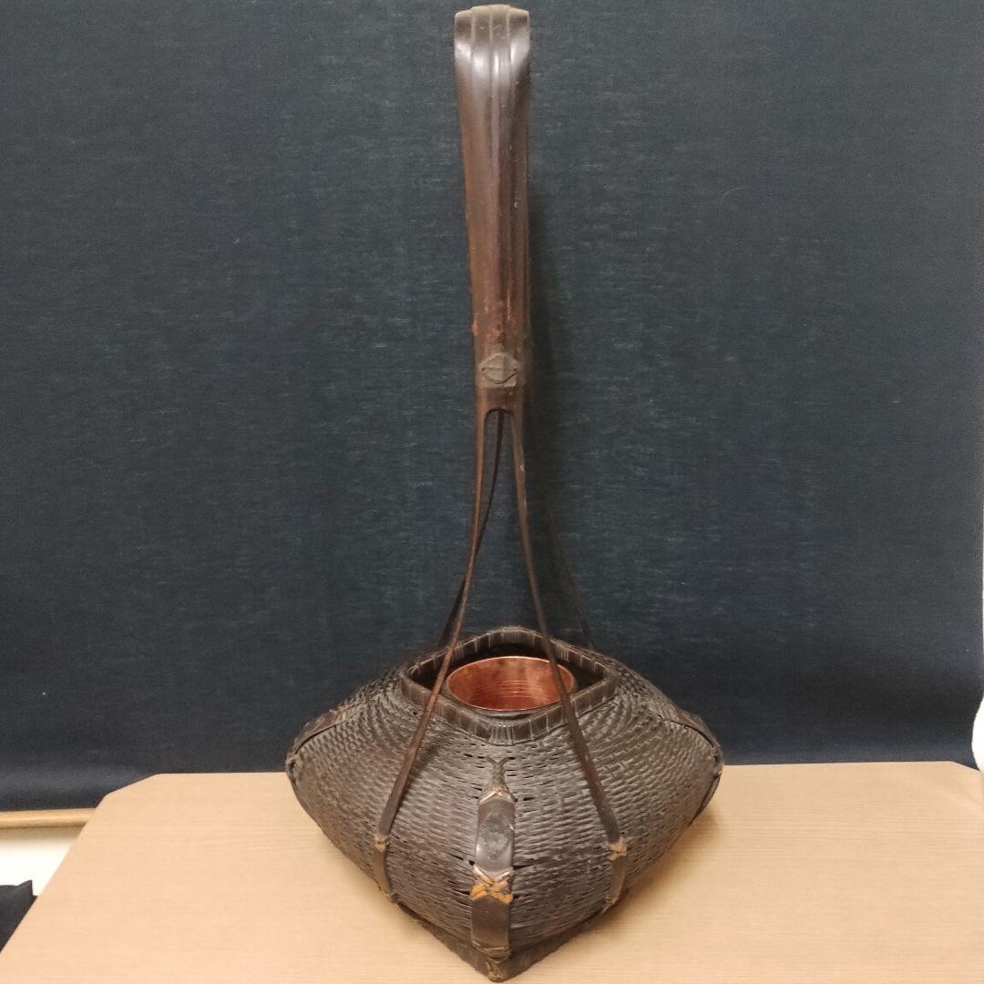 唐物 竹製 花入れ