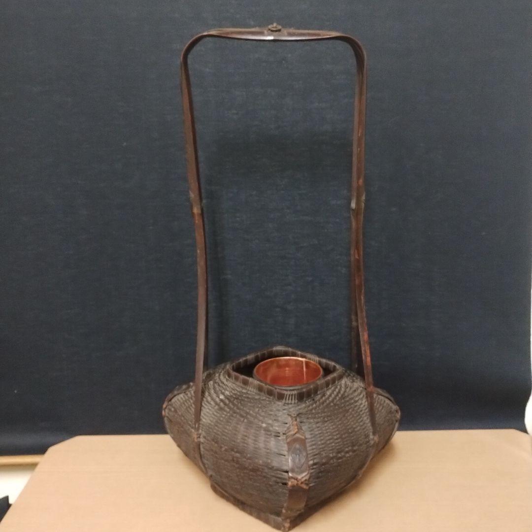唐物 竹製 花入れ