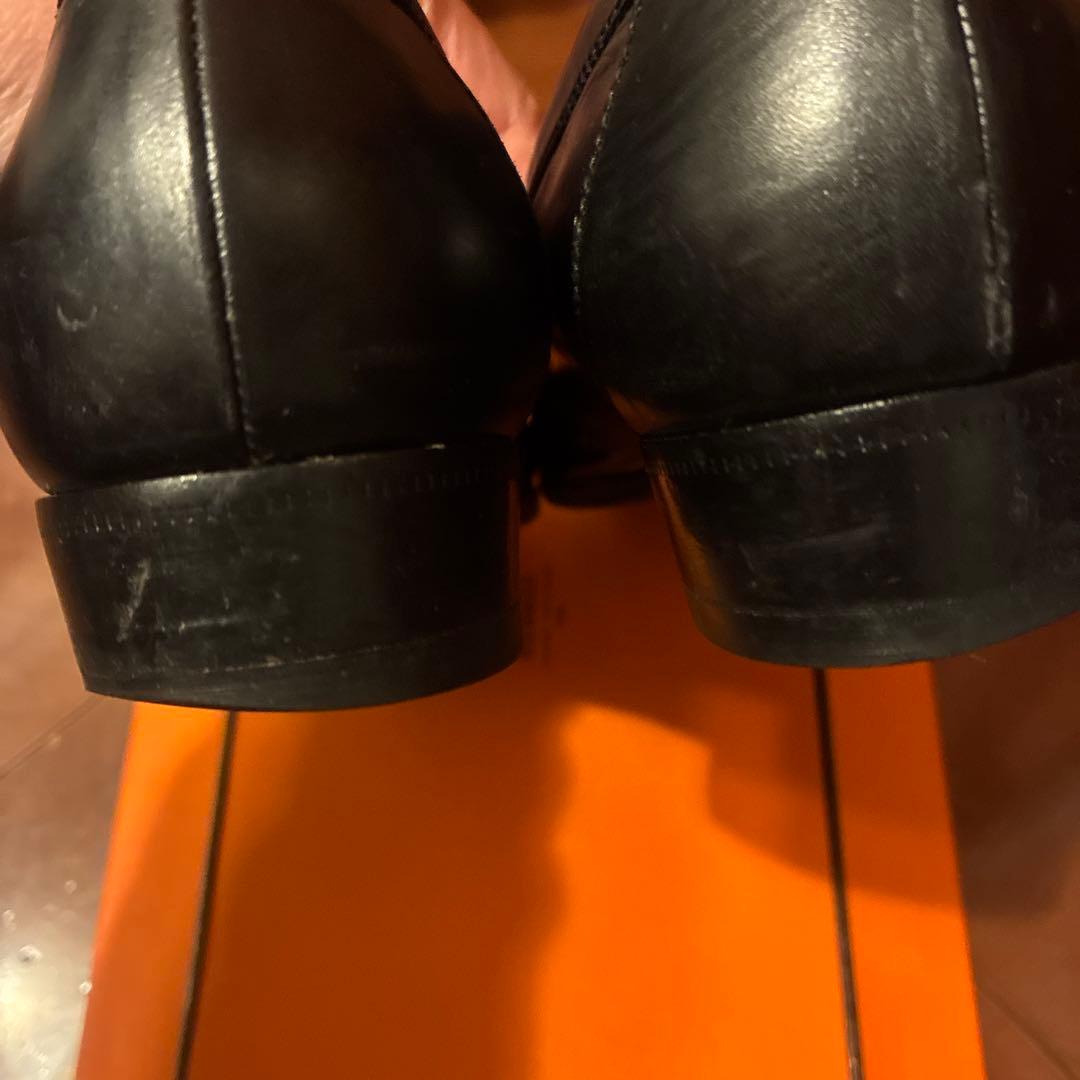 エルメス　ローファーヒール　37 ブラック