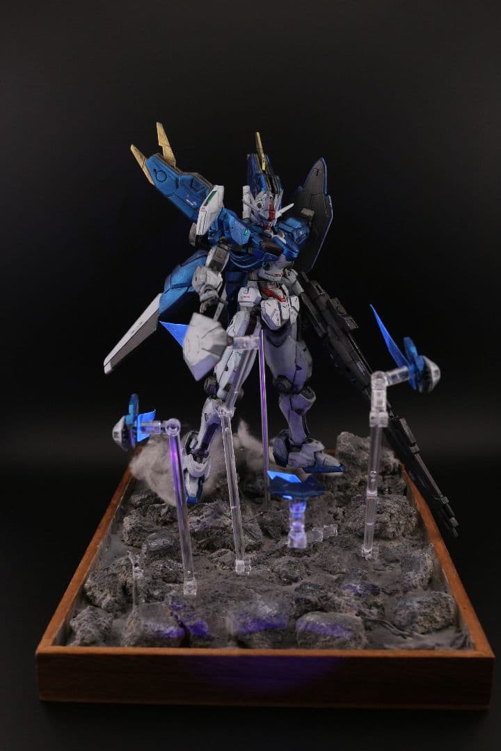 HGガンダムエアリアル改修型　完成品　ジオラマのセット