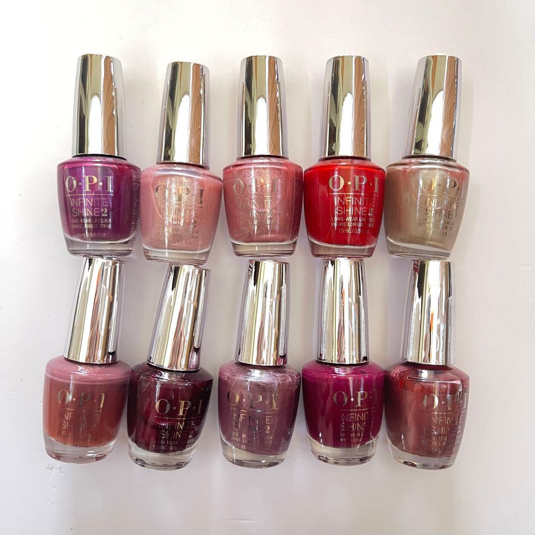 【スーパーセール❗️新品】 OPIインフィニットシャイン〔赤ピンク系〕まとめ売り