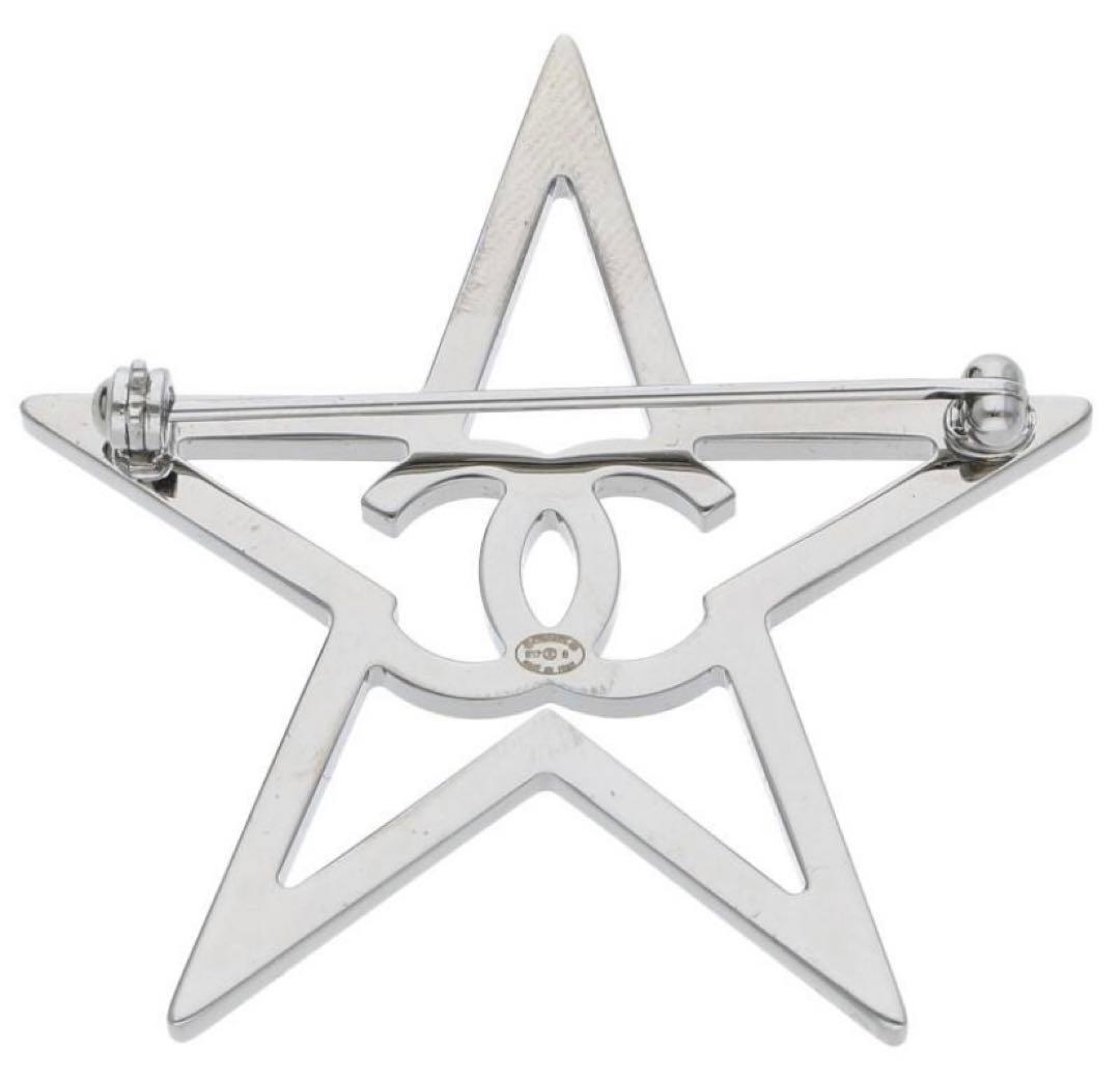 ★美品★ シャネル CCマーク ラインストーン ブローチ コメット