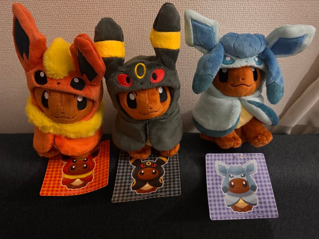 ポケモン イーブイ マスコット ポンチョシリーズ ３体セット ポンチョイーブイ