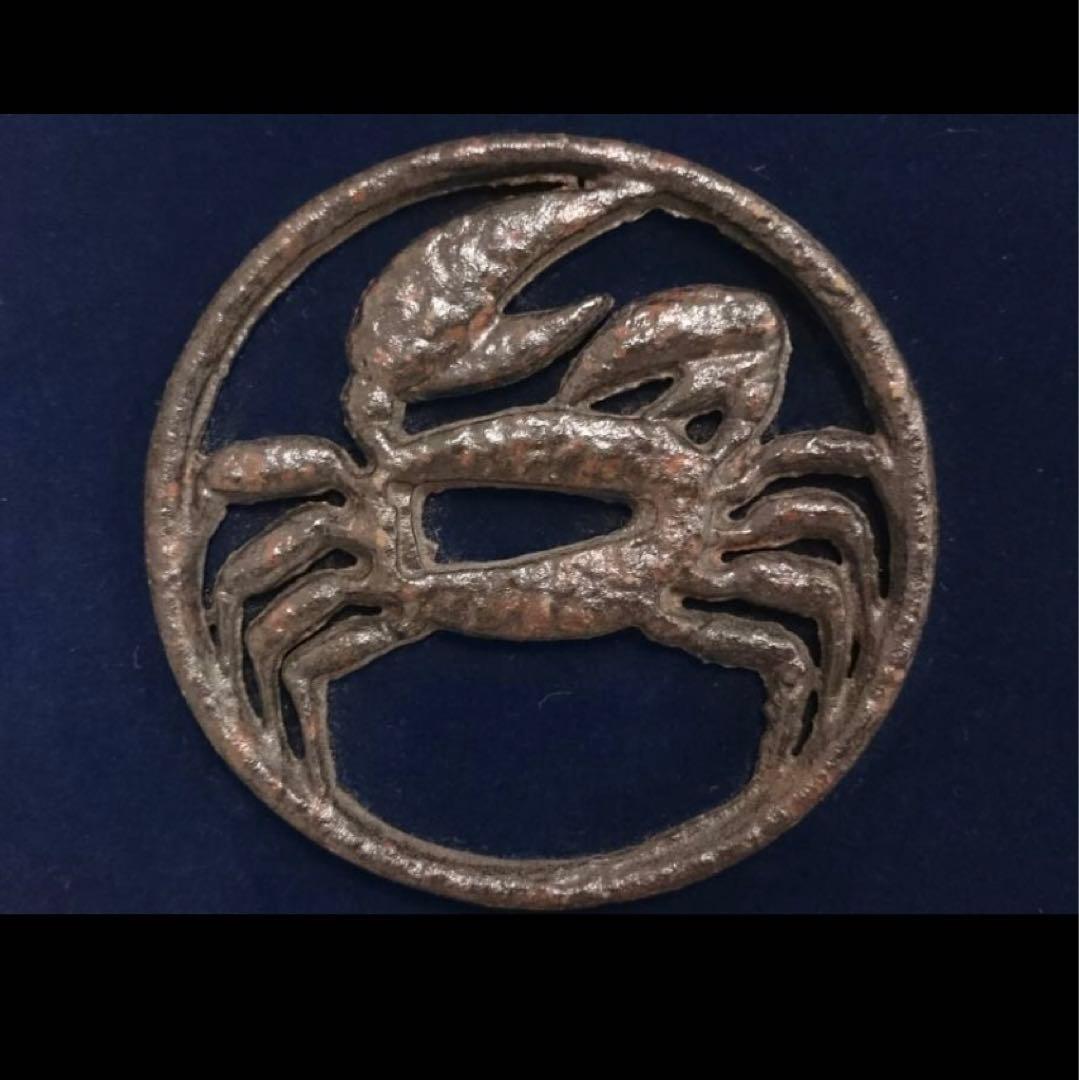 刀鍔　額装　蟹　鶴　竹など　全５種