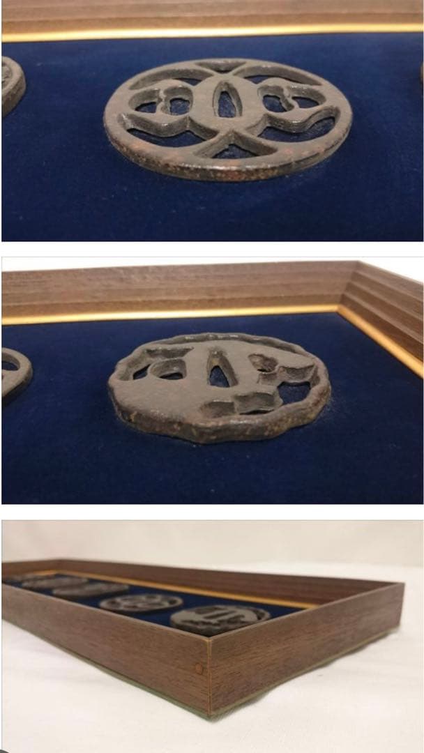 刀鍔　額装　蟹　鶴　竹など　全５種