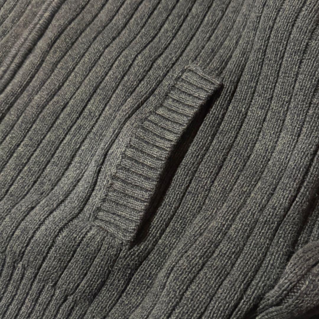 00s セントジョンズベイ ドライバーズニット コットンニット カーキ Lサイズ