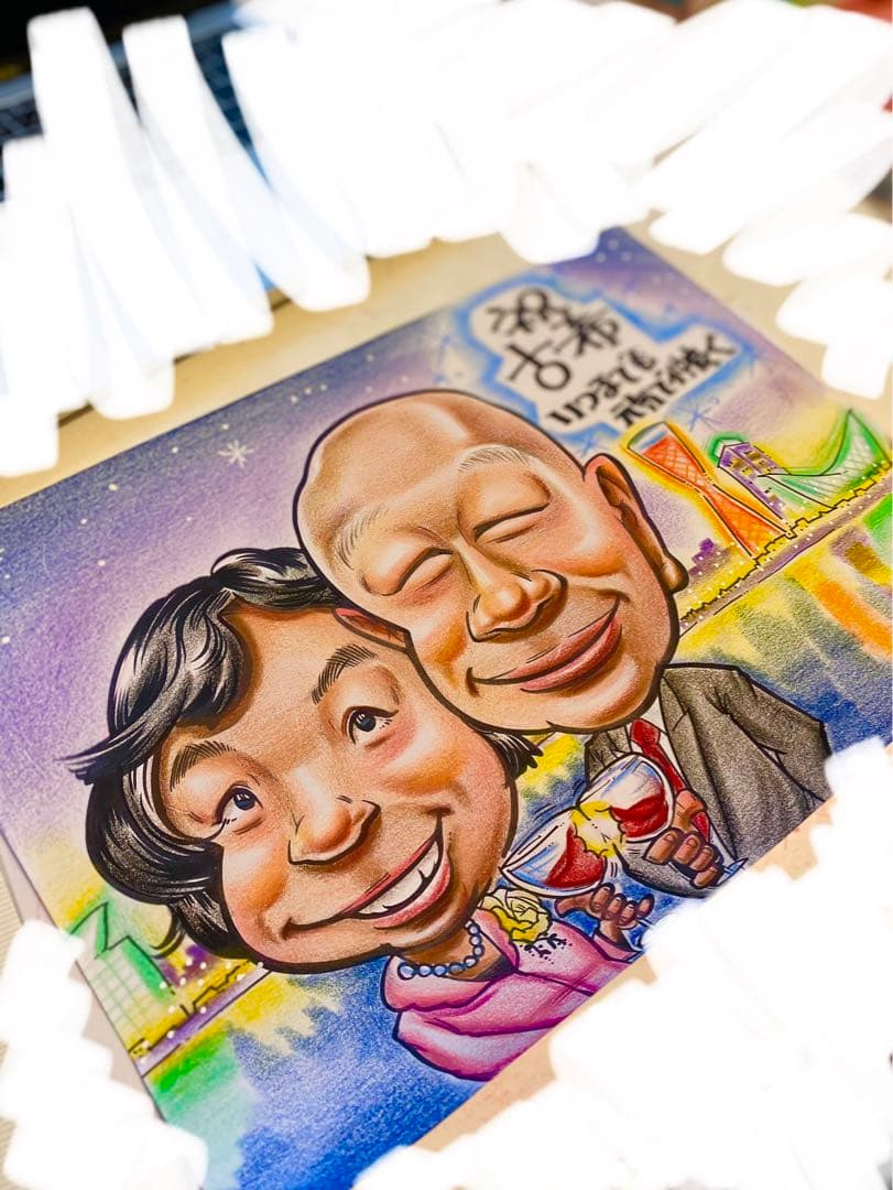 世界で1枚のオーダーメイド似顔絵★ハイクオリティver★お祝い★プレゼント