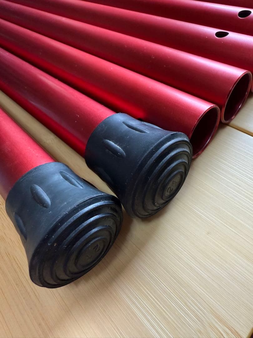 【美品】 peak スノーピーク　ウイングポールレッド280 2本セット