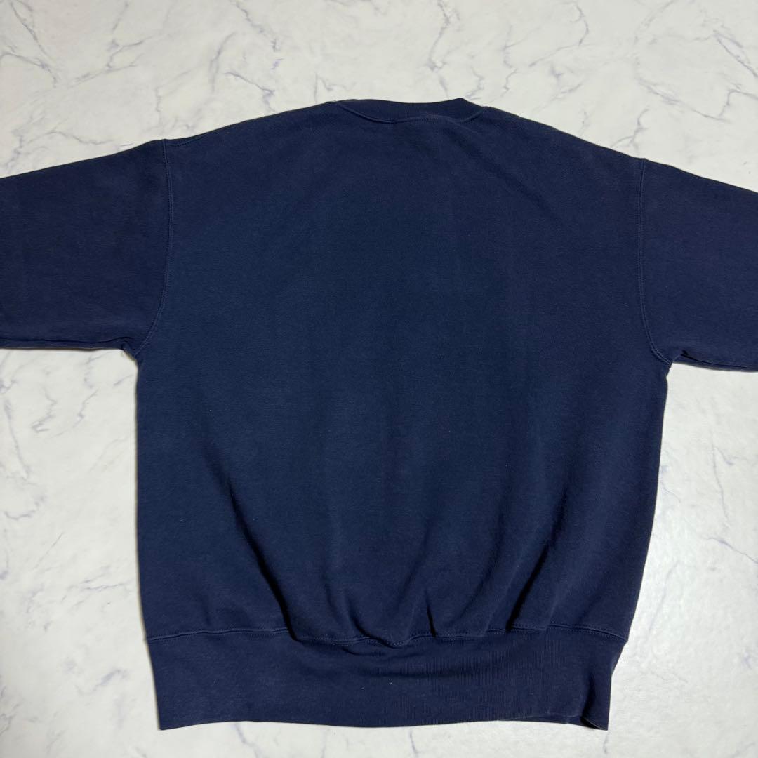 90's NIKE ナイキ USA製 スウェット トレーナー 刺繍ロゴ ネイビー