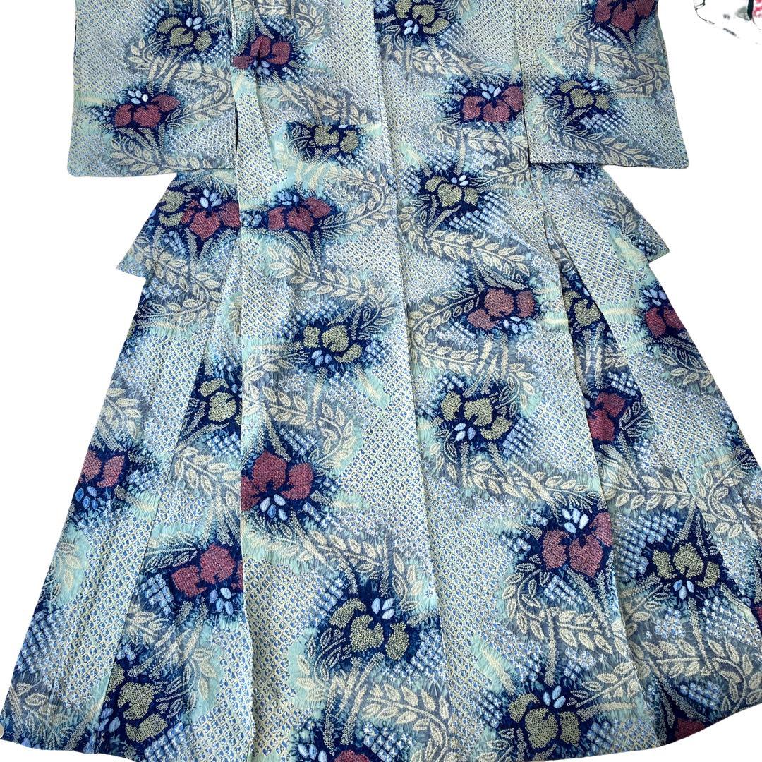 ★yuiです★お洒落　身丈157 有松絞り　絞り染め　絞り浴衣　NO48