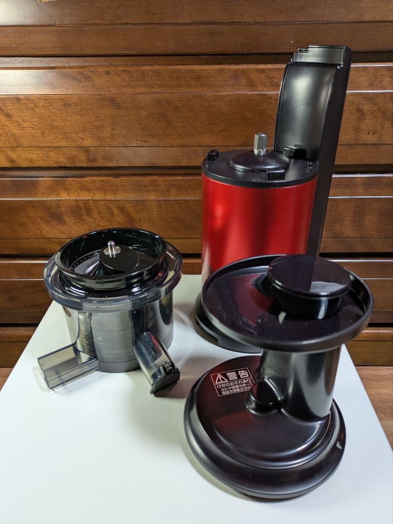 Panasonic MJ-L400 低速ジューサー（赤）【未使用品】