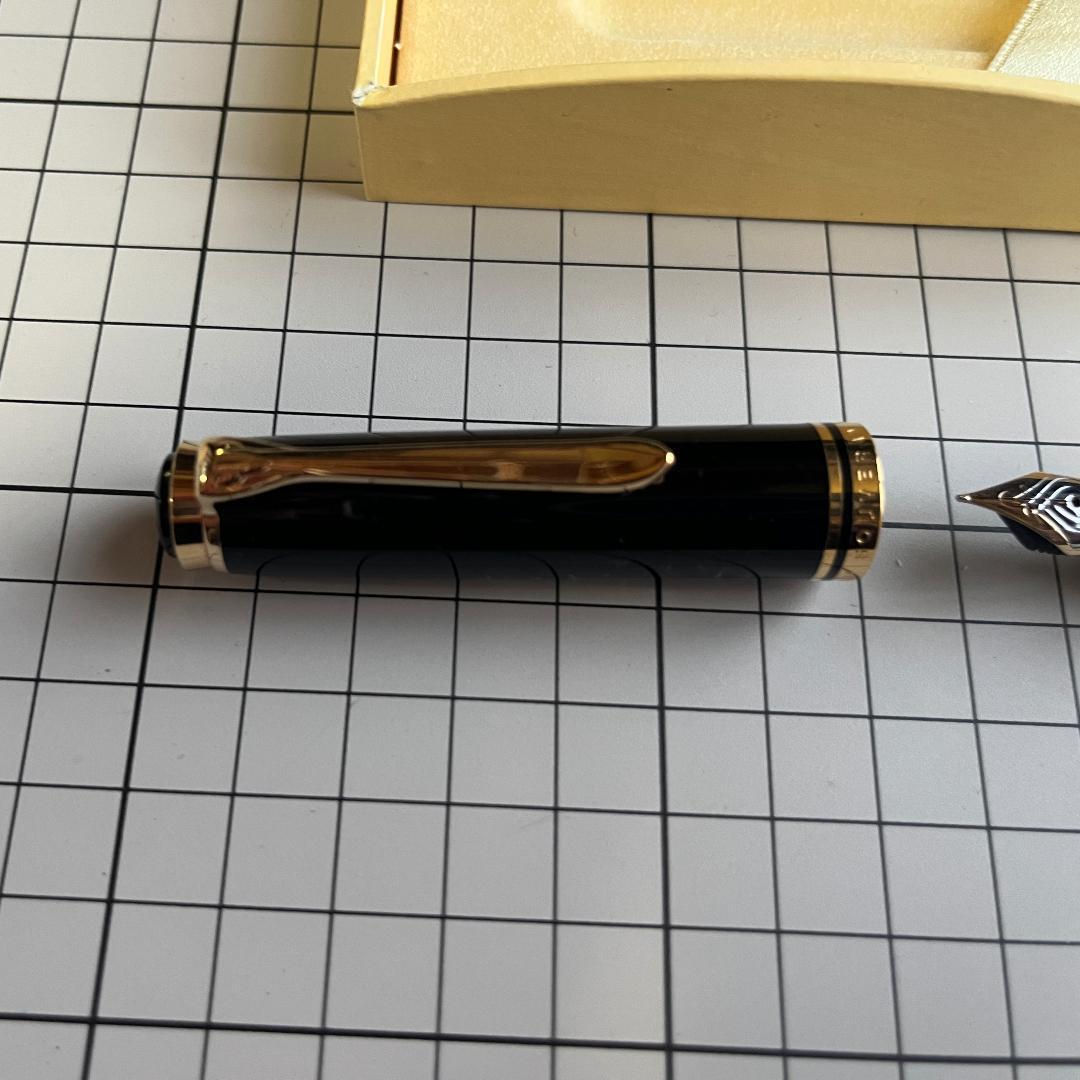 ペリカン万年筆　スーべレーンM800 緑軸 細字F