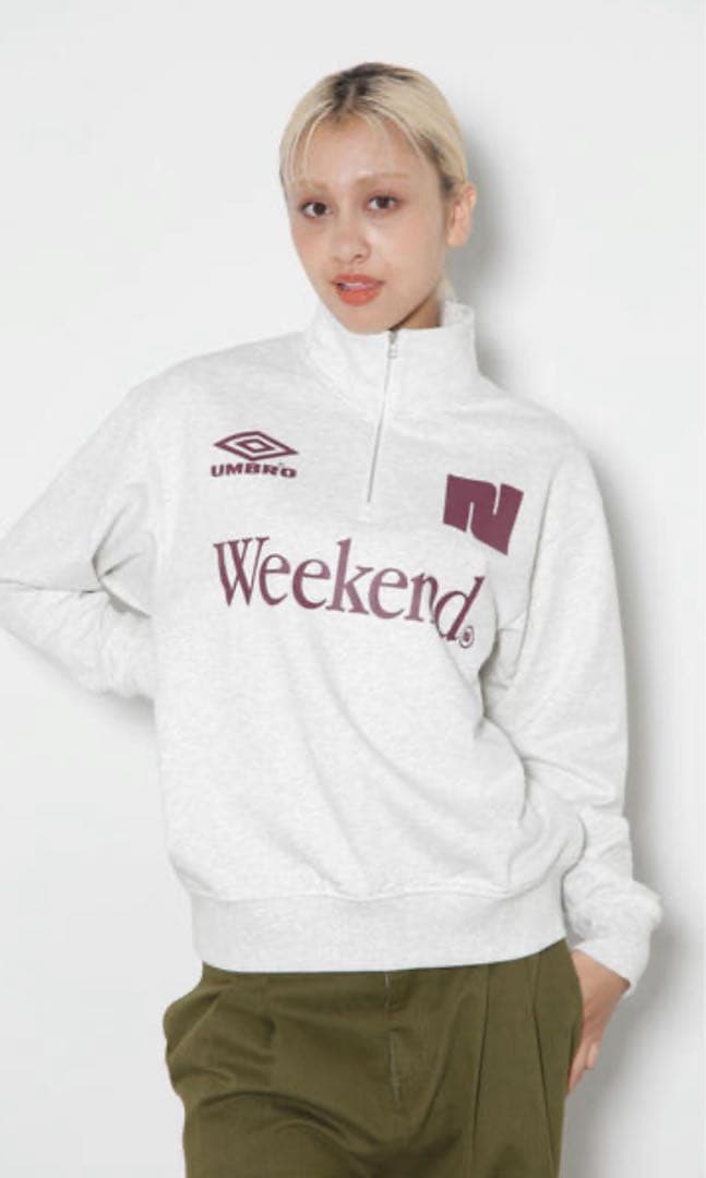 NBB WEEKEND UMBRO ハーフジップ　スウェット