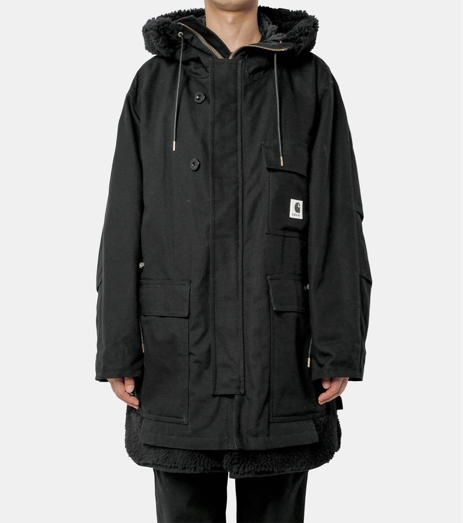 未使用 sacai×Carhartt シベリアンコート ブラック サイズ2