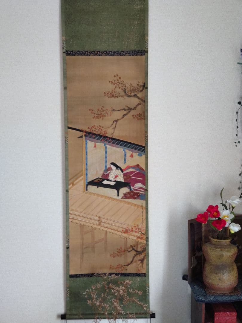 土佐光芳之紅葉之圖掛軸