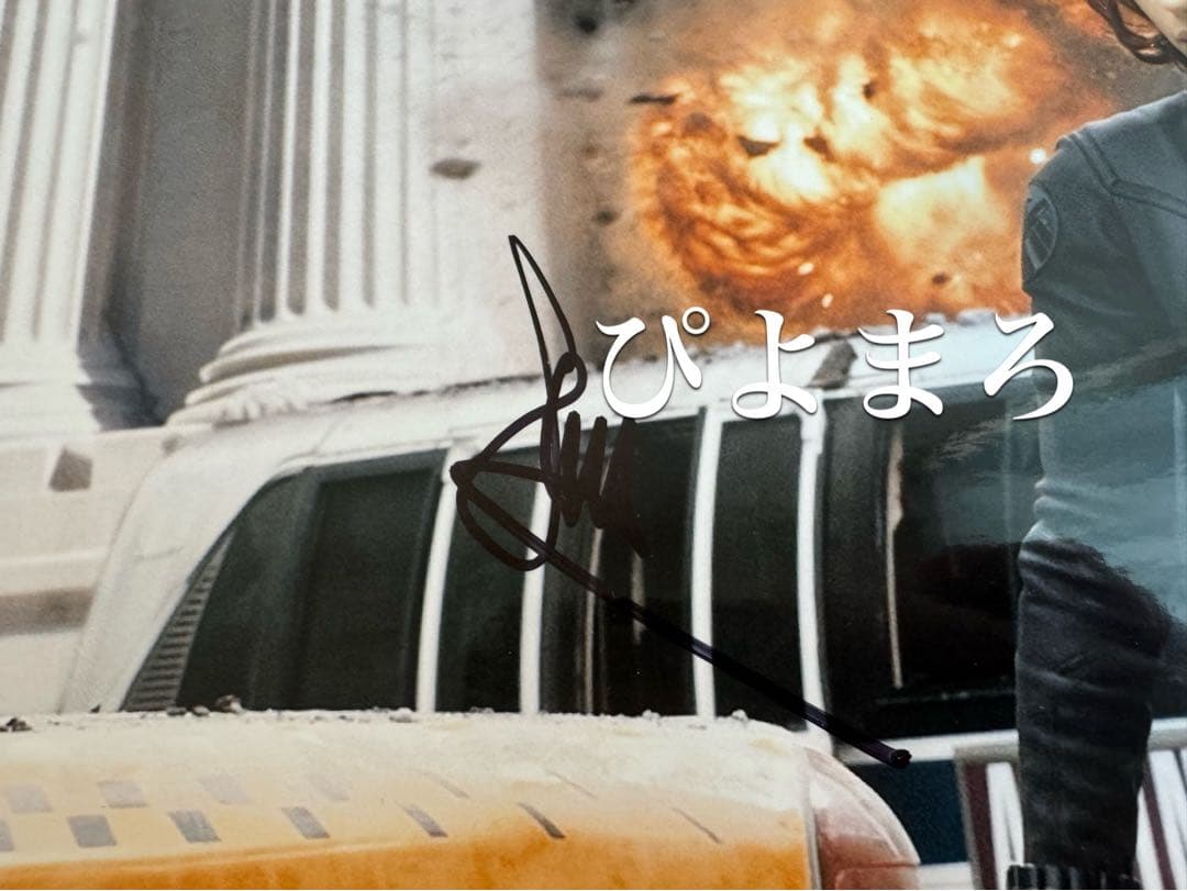 ブンブン　スカーレット・ヨハンソン　直筆サイン　マーベル　marvel