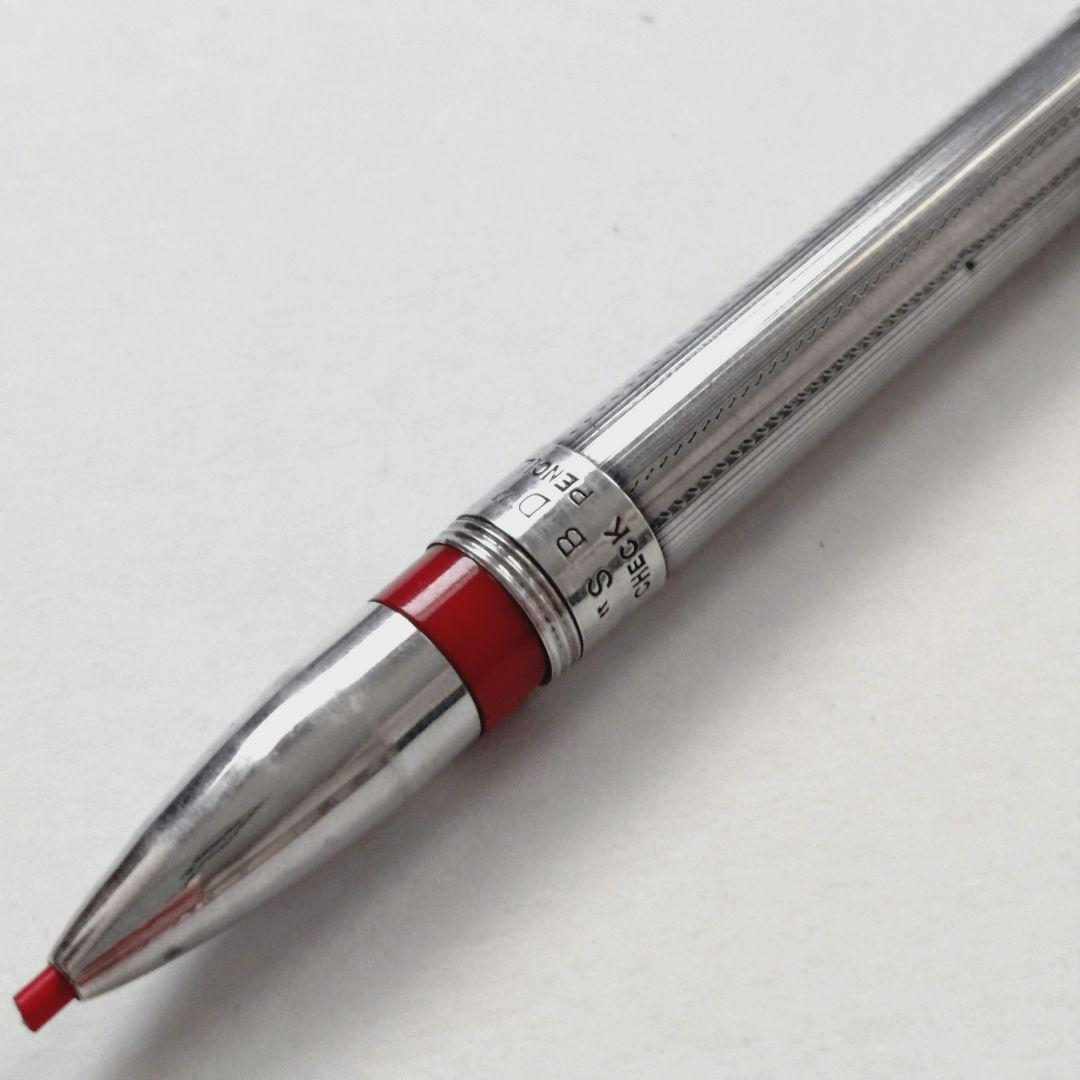 ヴィンテージ 1935’s ツイン チェック ペンシル 日本製 シルバー 銀製