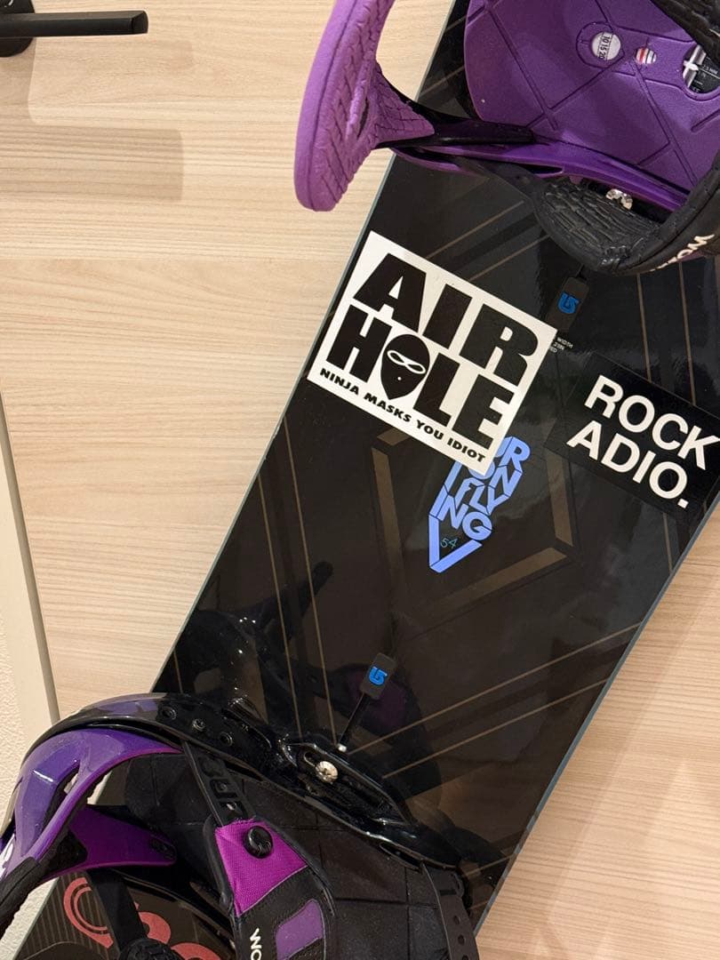 【レア】【美品】BURTON レイトモデル Flying V ビンディングセット