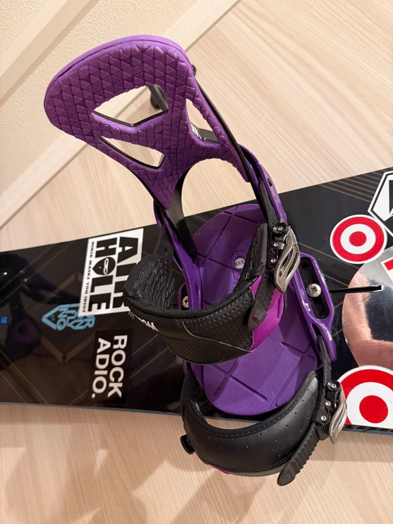 【レア】【美品】BURTON レイトモデル Flying V ビンディングセット