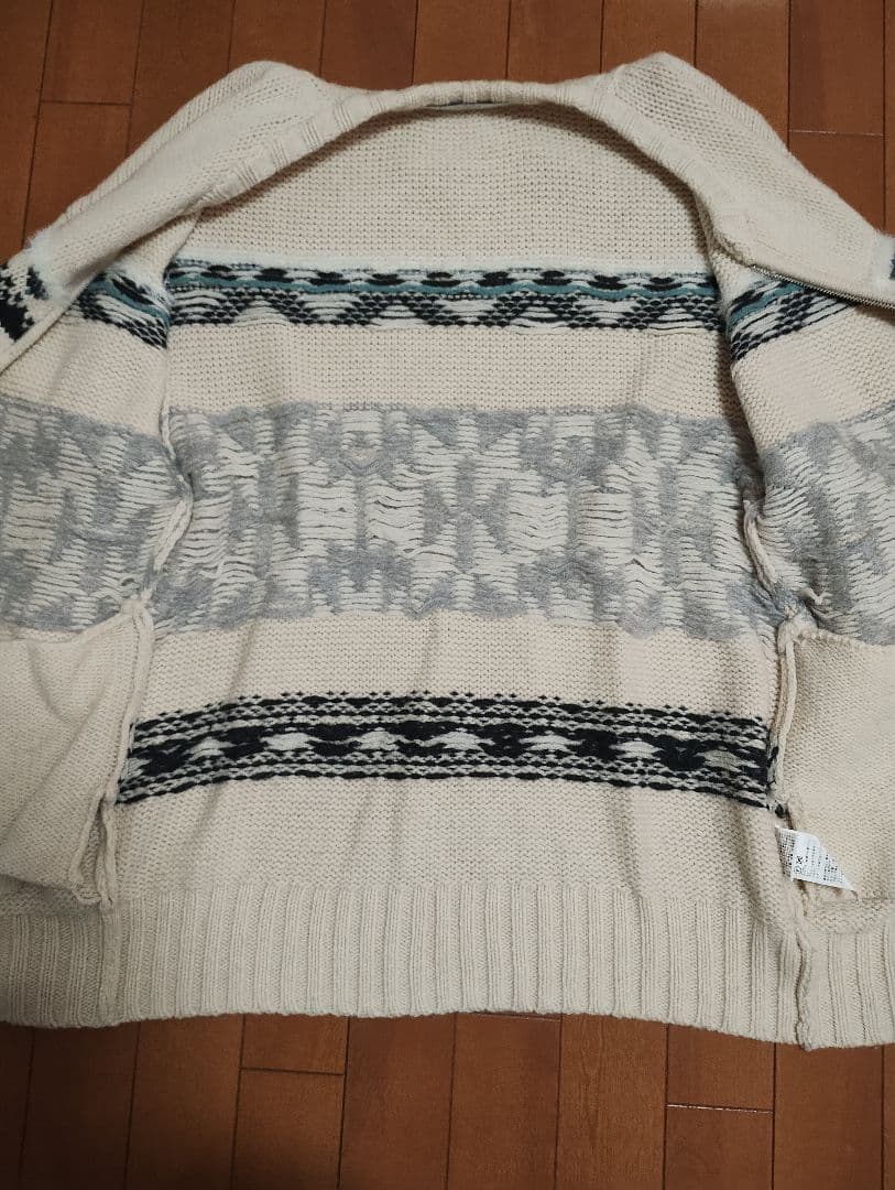 FRAMeWORK ジャガードZIPカーディガン