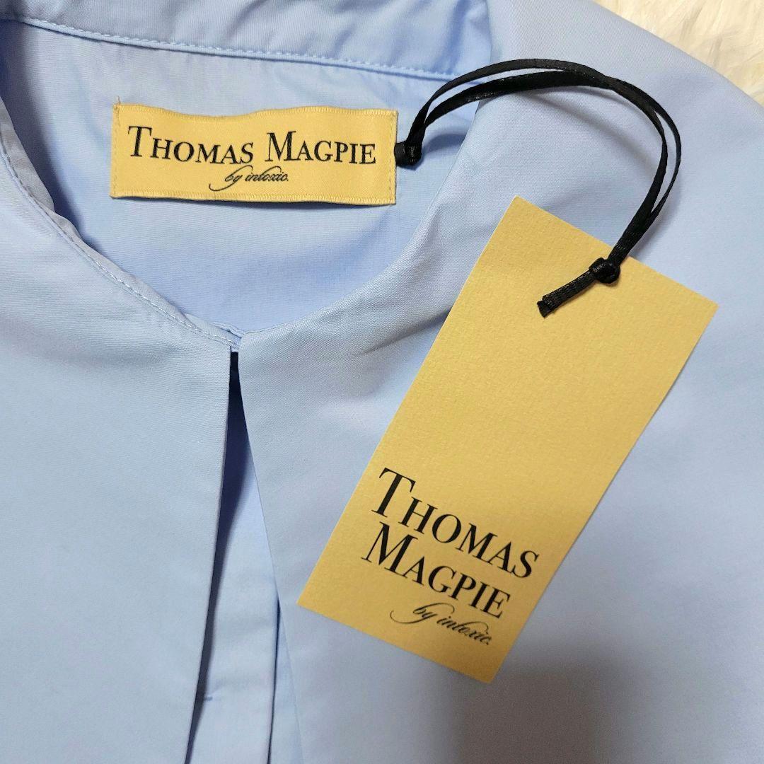 ♡受注生産♡トーマスマグパイ♡ ビッグカラー シャツ サックス