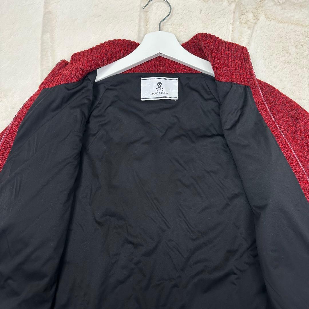 ✨希少✨MARK & LONA スカルロゴ ジップアップ ニット L