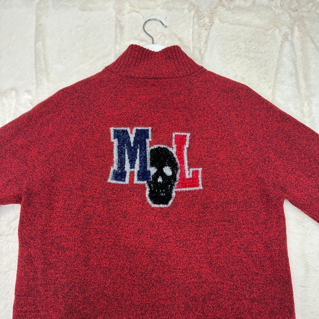 ✨希少✨MARK & LONA スカルロゴ ジップアップ ニット L