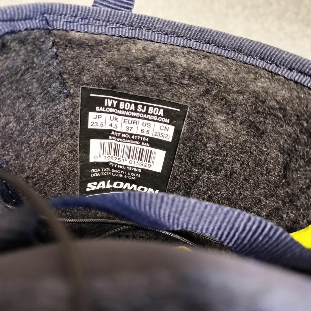 【美品】サロモン IVY BOA SJ スノーボードブーツ 23.5cm