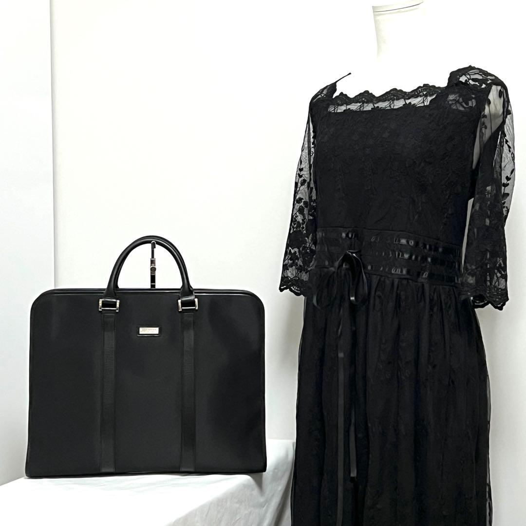 バーバリーブラックレーベル　ビジネスバッグ　ナイロン　レザー　チェック　ブラック