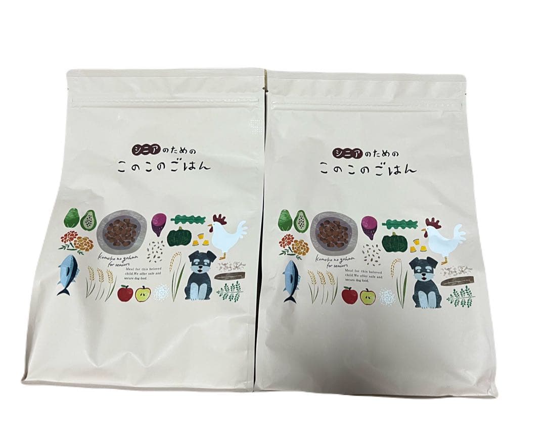 シニアのためのこのこのごはん ドライフード 2袋