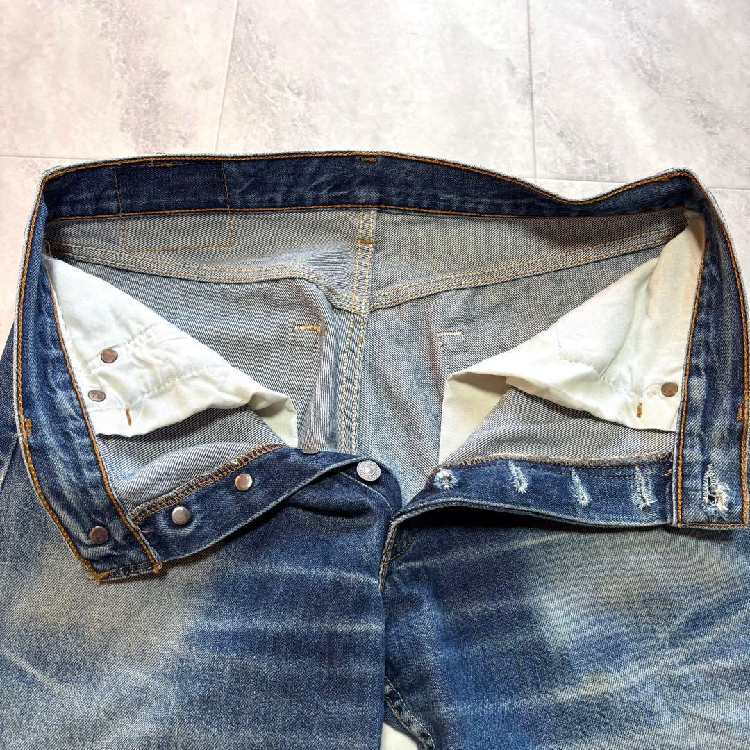 【USA製】リーバイス501 00年 W33 鬼ヒゲ ハチノス デニムパンツ