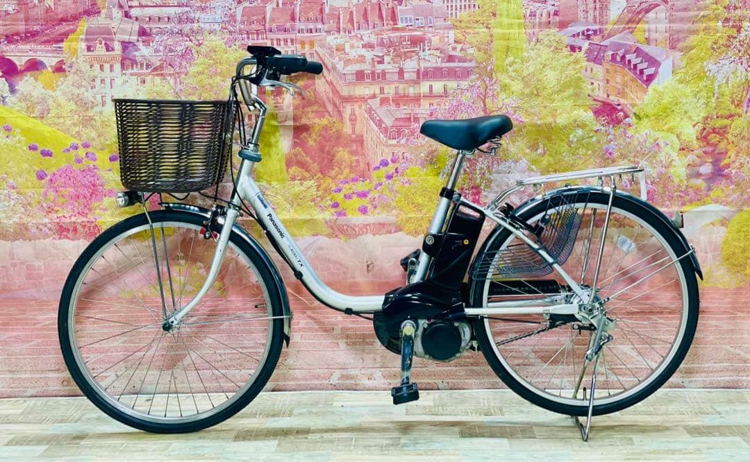 K2898 電動自転車パナソニック ママチャリ 24インチ 8.9Ah 送料無料