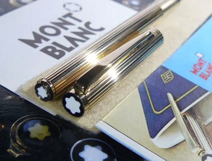 金運を呼ぶ黄金の総金張りの価値の高い逸品！No1147ノブレス美品！★モンブラン