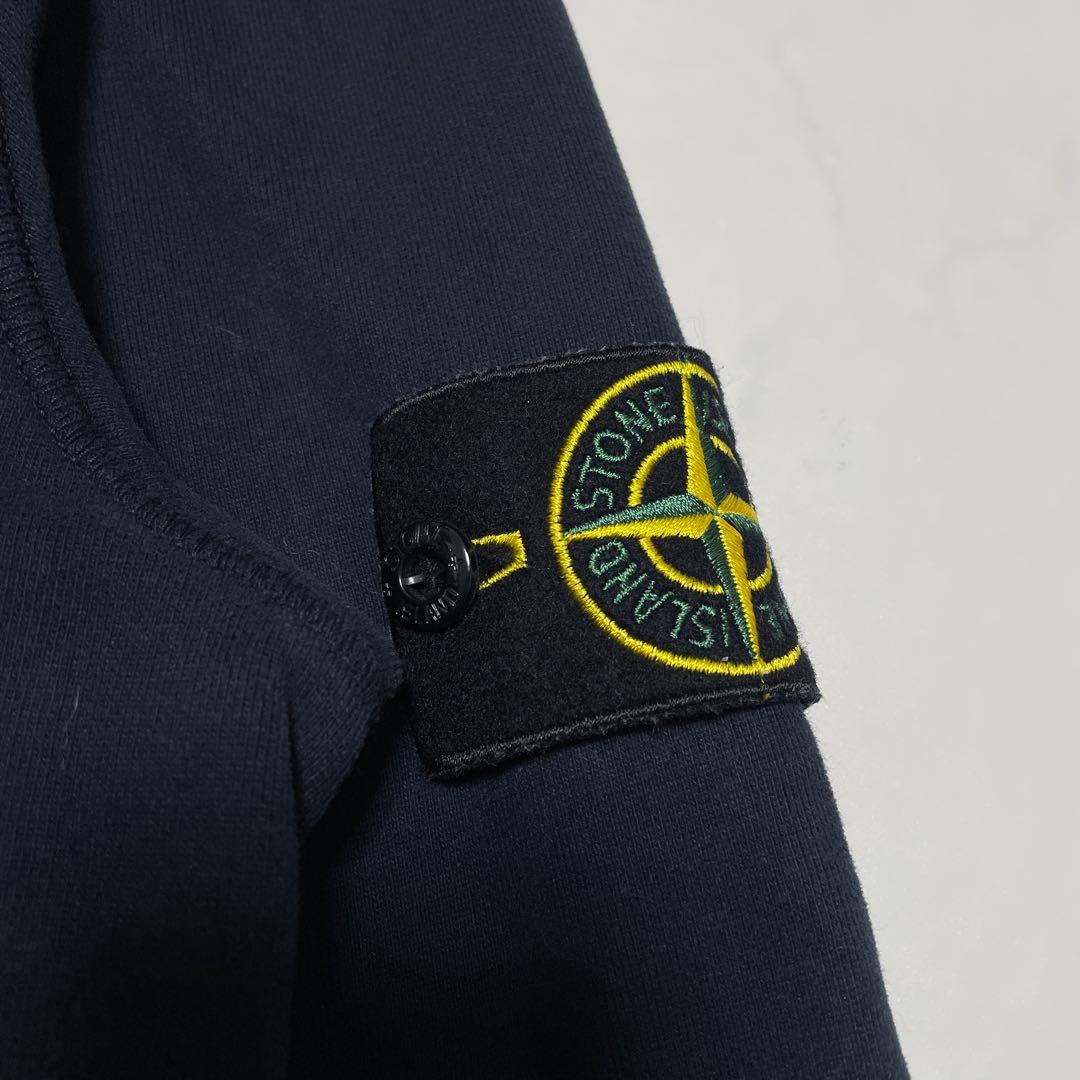 STONE  コットン　クルーネック　トレーナー　ネイビー　Sサイズ