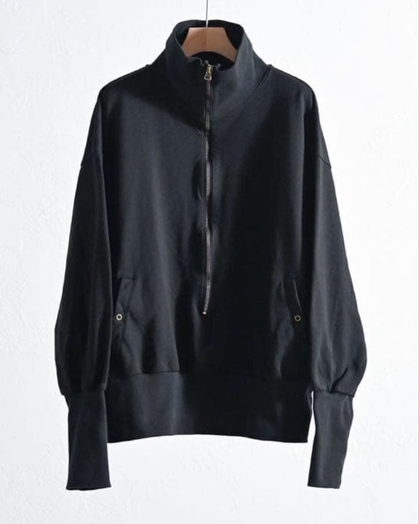 barbell object zip sweat 黒 バーベルオブジェクト