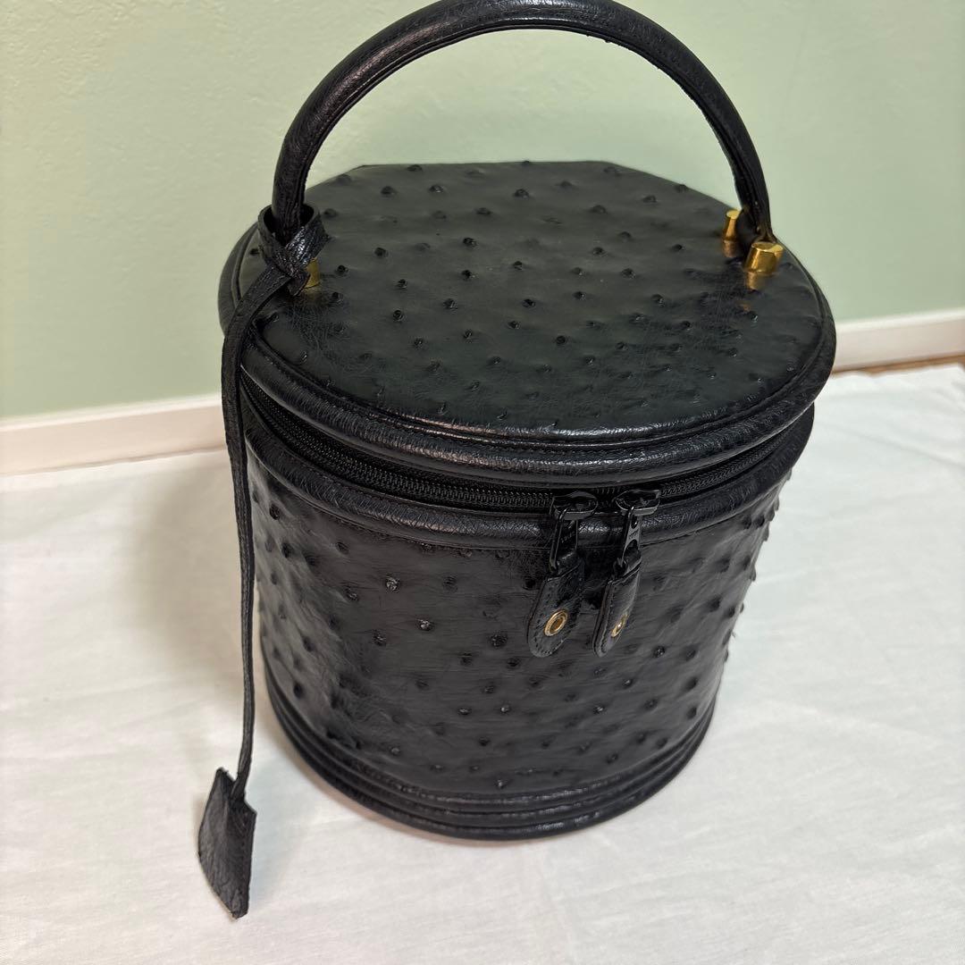 オーストリッチ　バニティバッグ　レディース　ハンドバッグ　トートバッグ