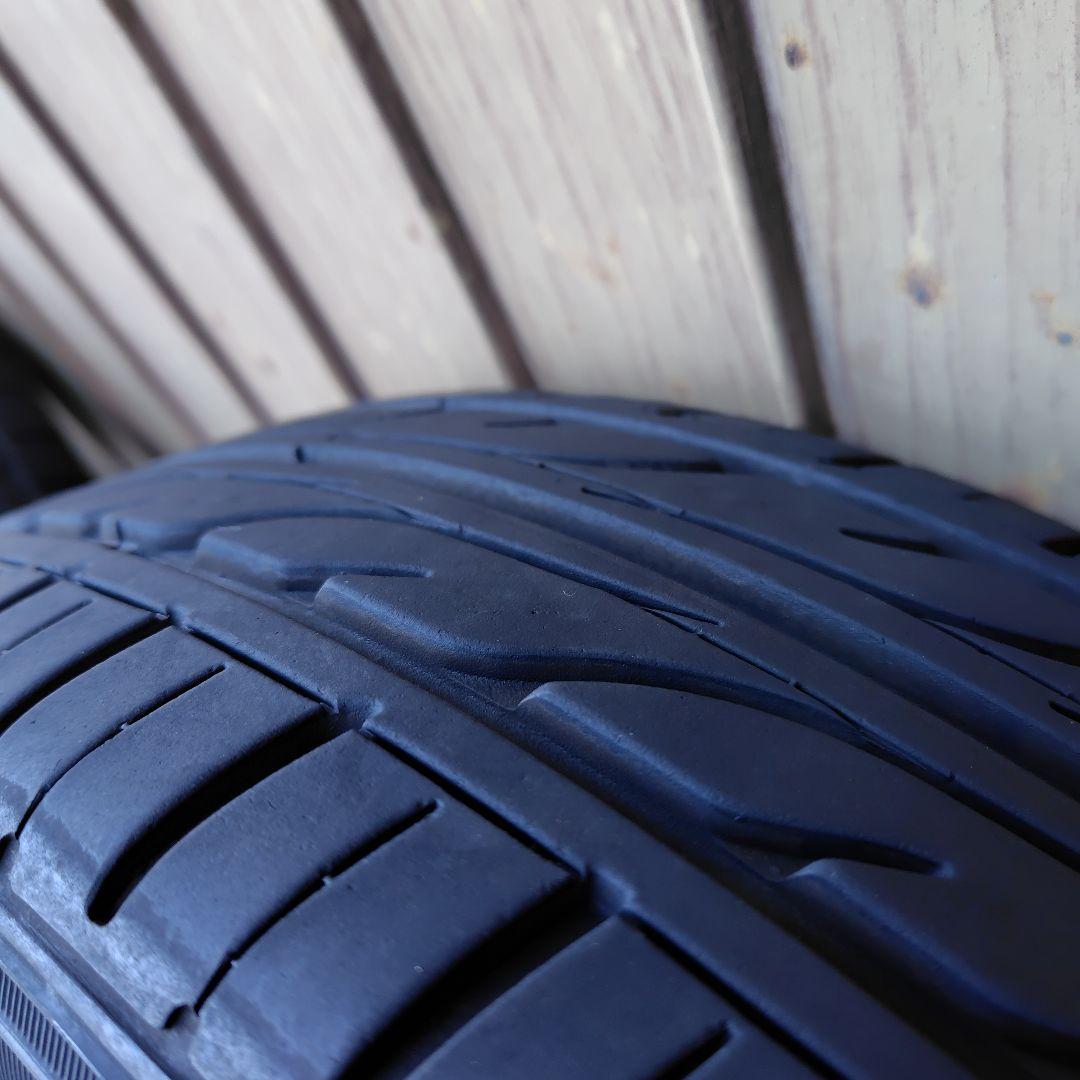 軽自動車用14インチアルミホイールサマータイヤ付。バリ溝美品。