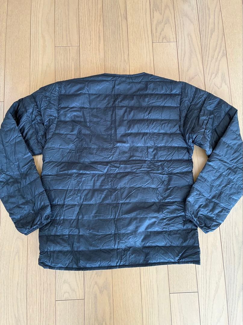 mont-bell ブラック モンベル スペリオダウン ラウンドネック Lサイズ