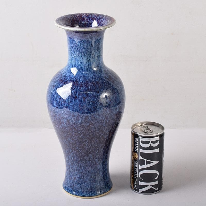 中国　大清康熙年製　海鼠釉瓶　M　R8741B