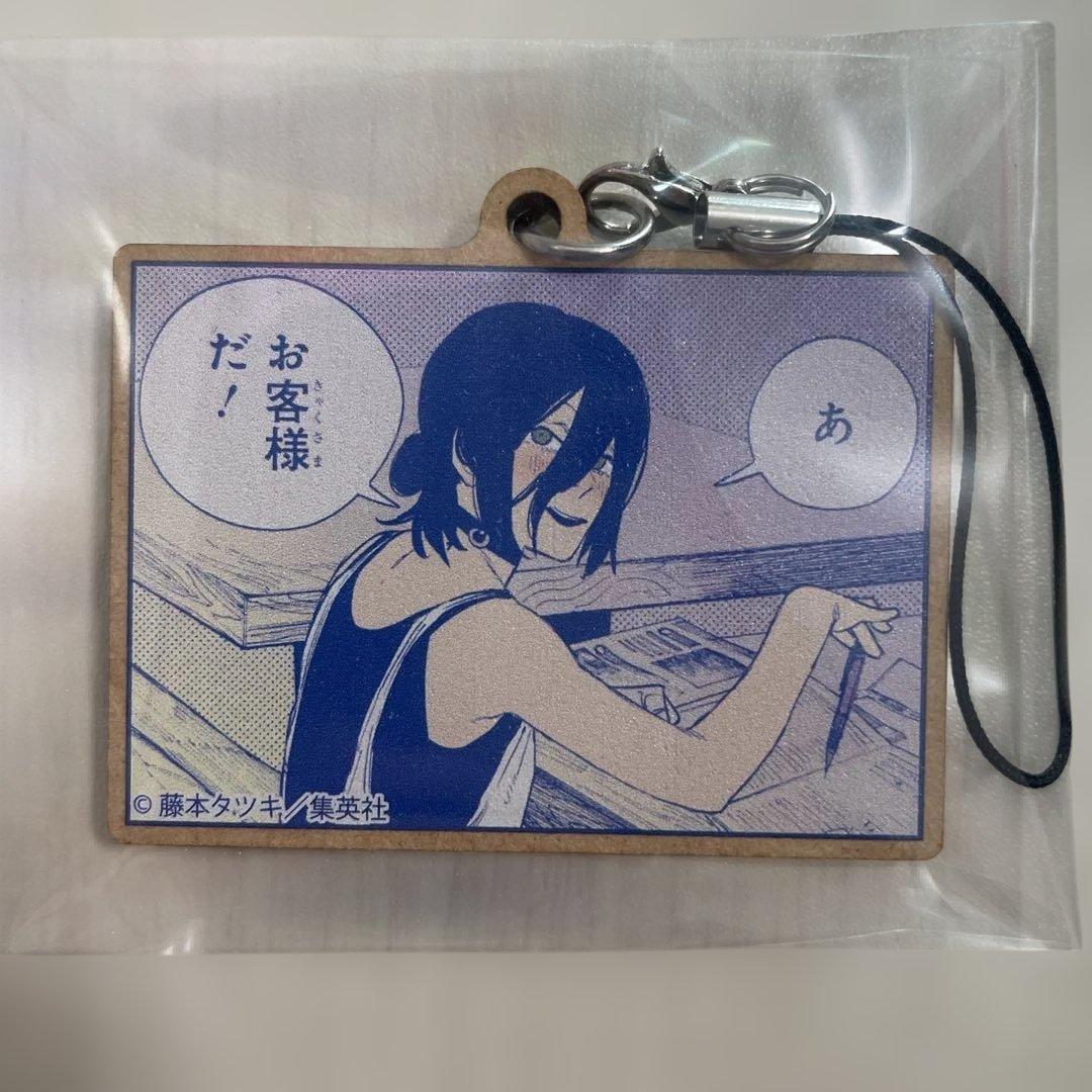 チェンソーマン レゼ 原作絵 ストラップ 木札ストラップ 原作イラスト 希少