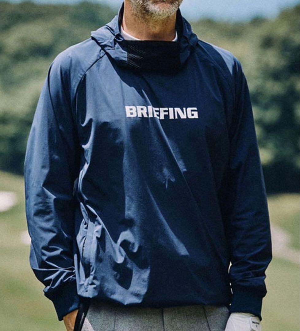 ブリーフィング WIND HOODIE ナイロンジャケット ブラック L
