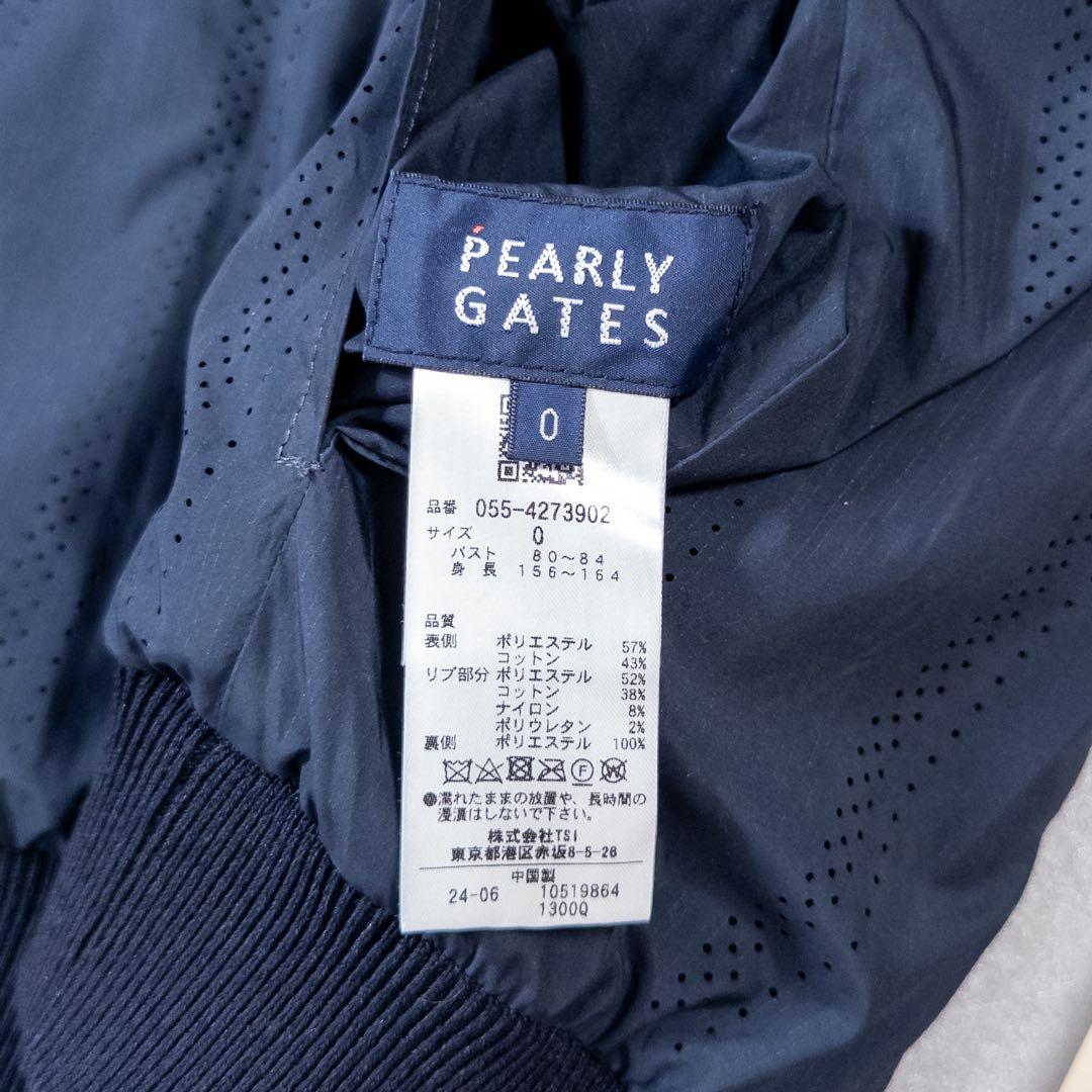 PEARLY GATES 変形チェックスタンドネックベスト レディース