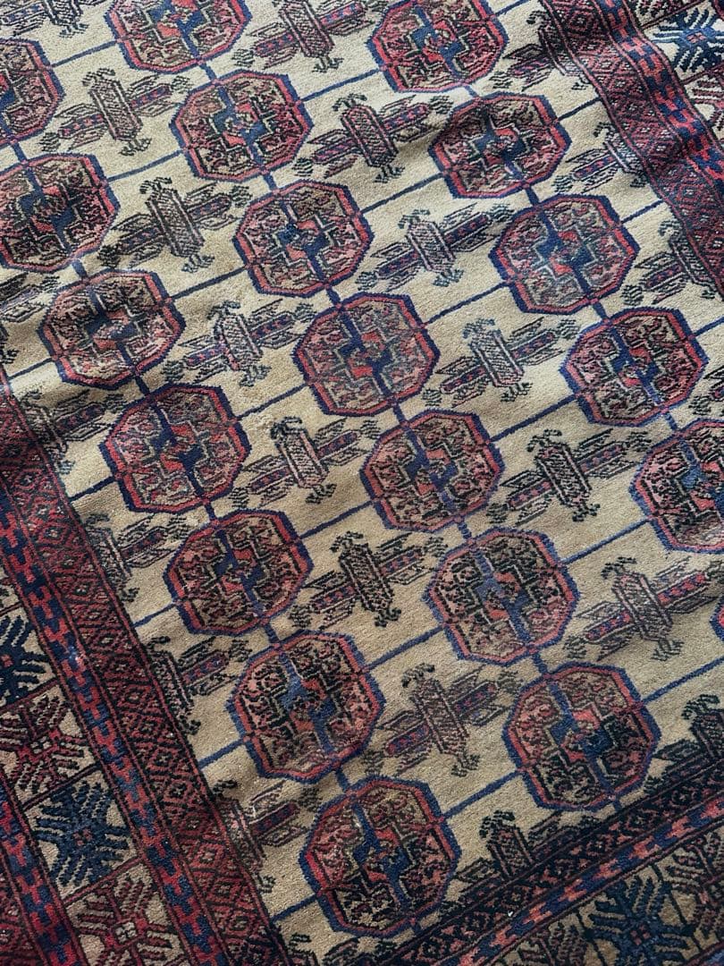 174×121 ヴィンテージラグ　バルーチ　手織ラグ