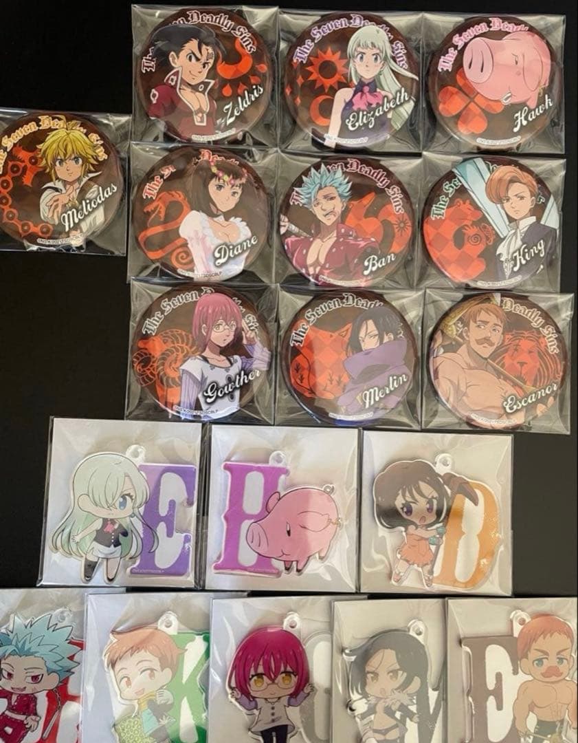 劇場版 七つの大罪 光に呪われし者たち 缶バッジ アクキー 映画 限定 グッズ