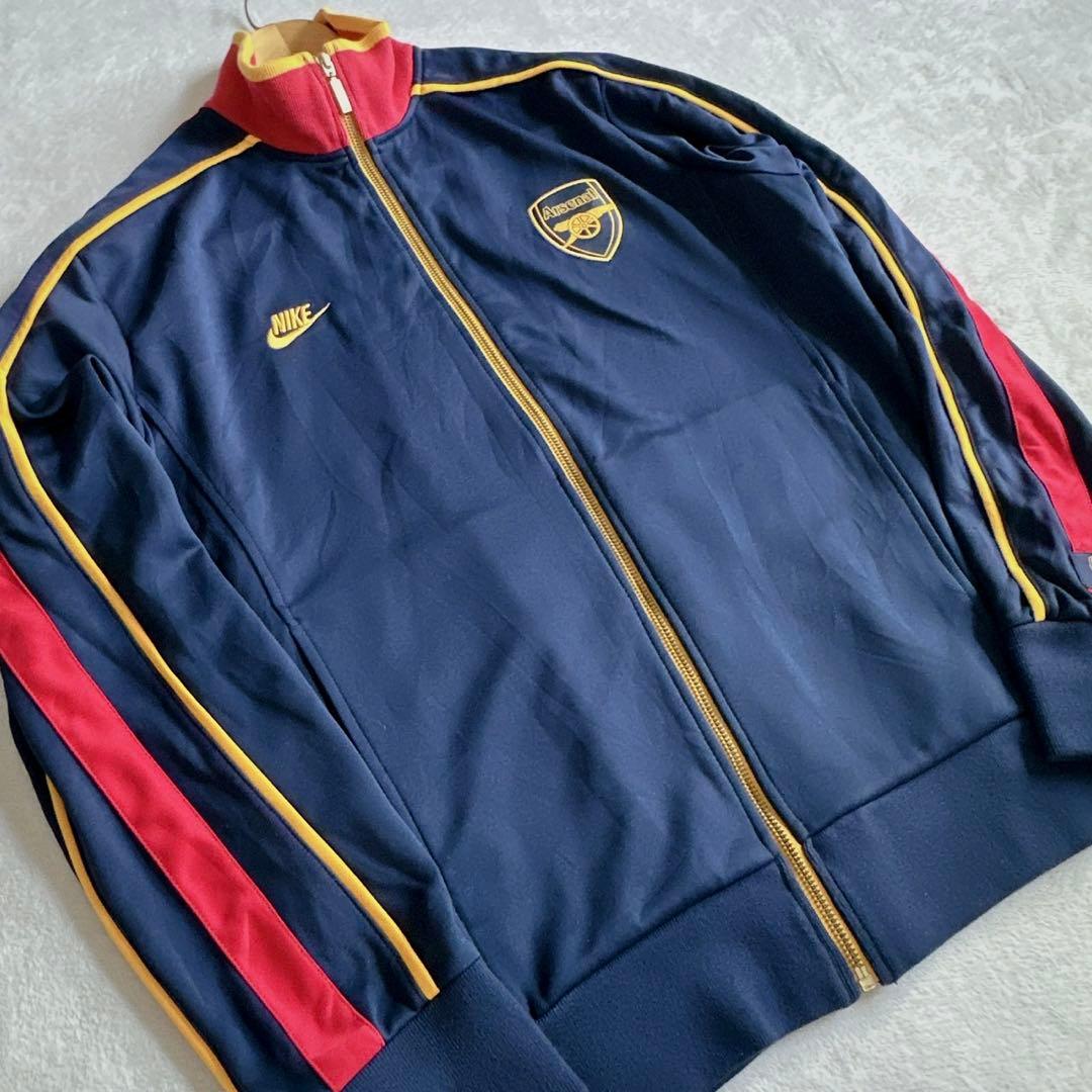 【極美品】NIKEナイキ アーセナル トラックジャケット ジャージ L 刺繍ロゴ
