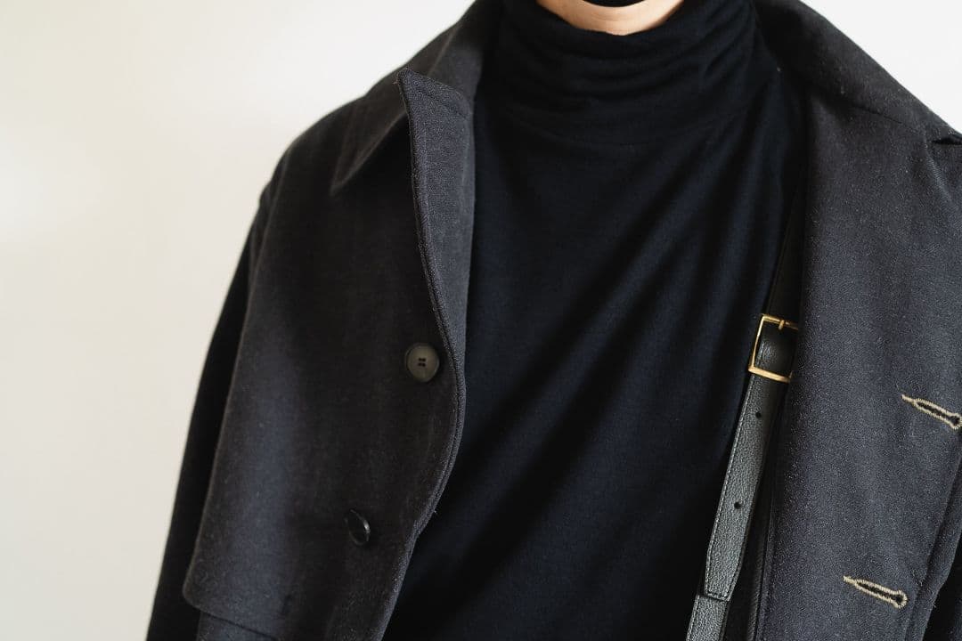 こ*ー様 COMOLI　　ウール天竺 長袖タートルネック