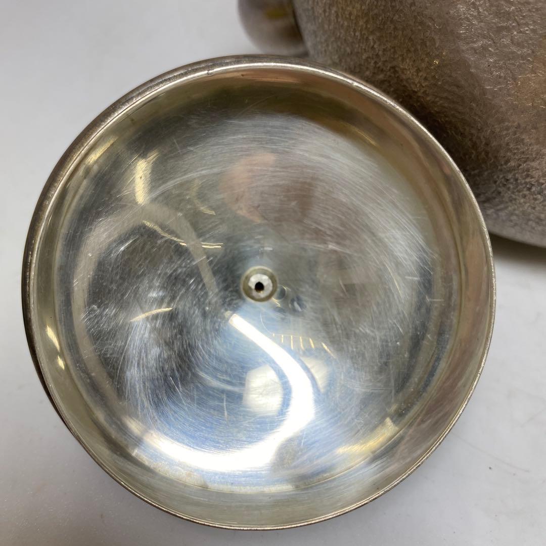 純銀刻印　槌目　銀瓶　387g トウオ　東さ7-0607☆2F