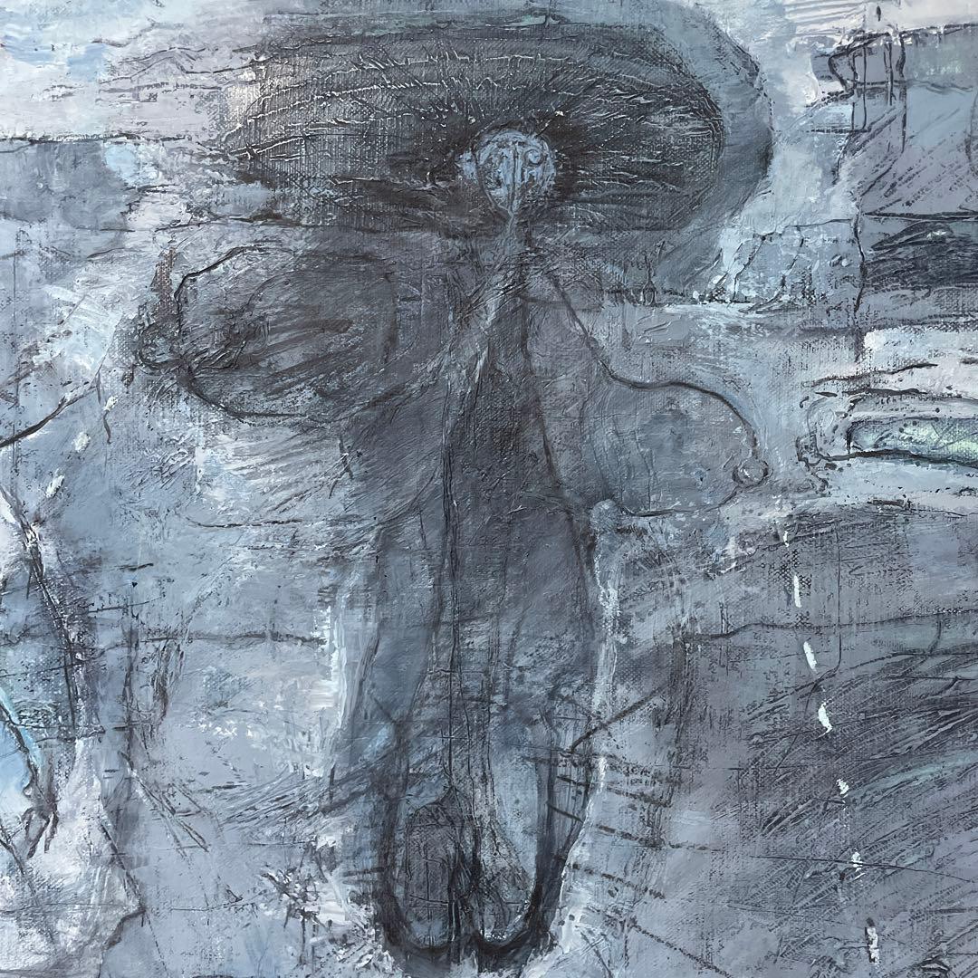 黒田克正『おんな』1979年7月作 ギャラリー取扱作 油彩 抽象画 原画 S25